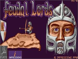 Title screen of Feudal Lords on the Atari ST.